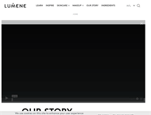 Tablet Screenshot of lumene.com